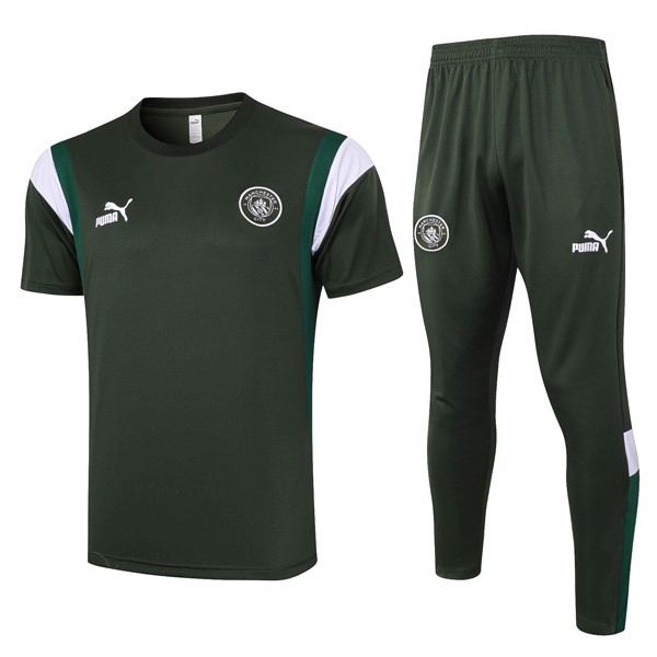 Thailandia Maglia Manchester City Set Completo 2024 Verde